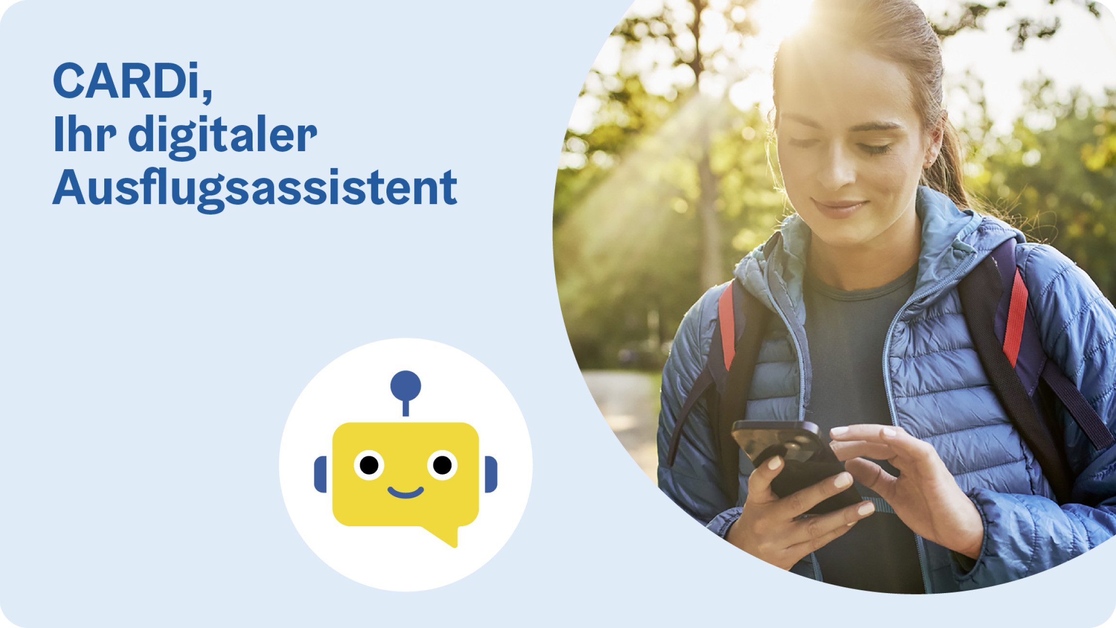 Eine Frau nutzt den KI-Chatbot am Handy