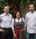 Wirtsfamilie: Christa, Stefan und Bernhard Fritsch
