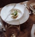 Tartar von der Räucherforelle auf Erdäpfelpuffer