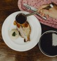 Gefüllter Kümmelbraten mit Erdäpfelknödel